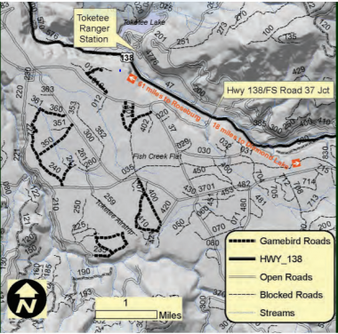 map of Fish Creek bird trails