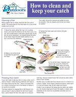 a small image of a flyer about how to clean and keep your catch