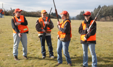 image of four shooters demonstrating good muzzle control
