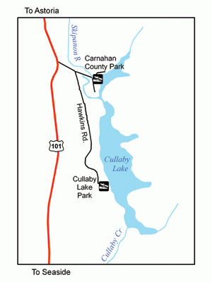 A map of Cullaby Lake