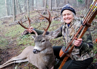 Julie Woodman bags a blacktail deer