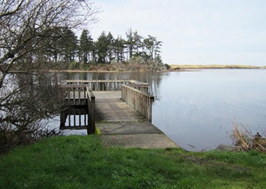 Garrison Lake fishing dock
