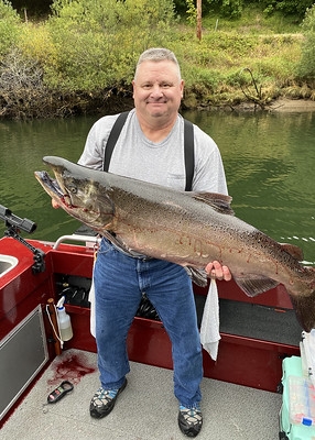 Chinook on the Alsea River