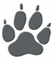 drawing of a dog paw print