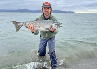 A great king run moved up-river brights along the Columbia River beaches.