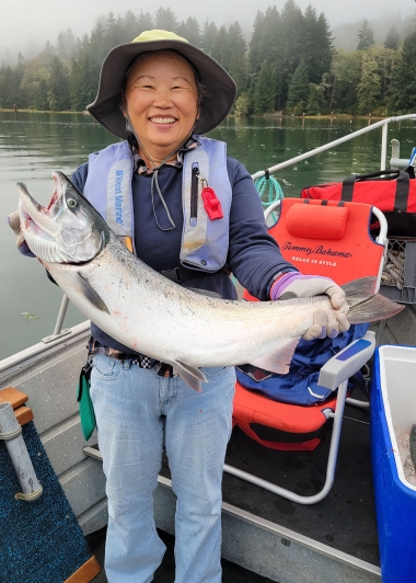 Linda with 2022 Wild Coho