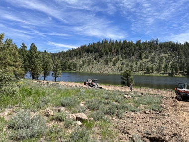 Before Park Lot Yellowjacket Lake