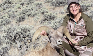 30 years to the day after her grandfathers rocky mtn bighorn