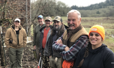 Groups of hunters volunteering at HBR property
