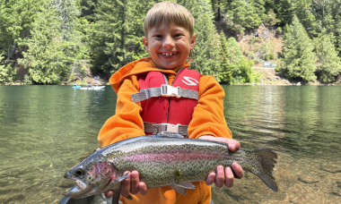 rainbow trout start fishing