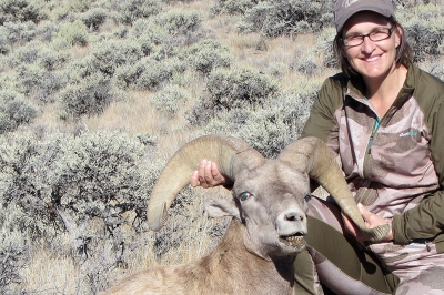 30 years to the day after her grandfathers rocky mtn bighorn