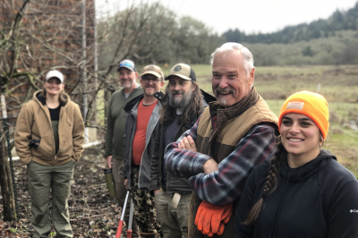 Groups of hunters volunteering at HBR property