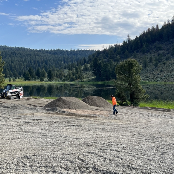 Aerial Burn Surrounding Yellowjacket Lake