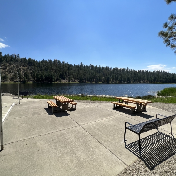 Yellowjacket lake Picnic Tables